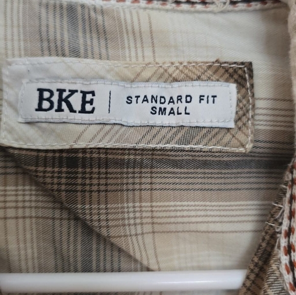 Bke mens pearl snap shirt sz small - Picture 2 of 3
